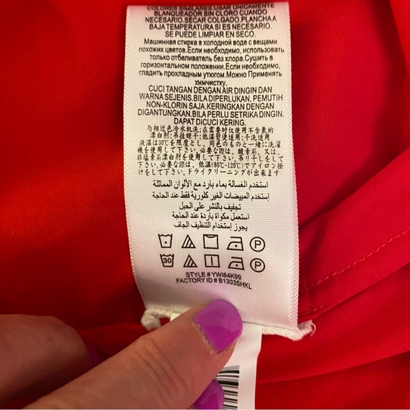 BCBGMAXAZRIA Women’s Red Tulle Mini Cassandra Party Dress Size 10 - Picture 9 of 13